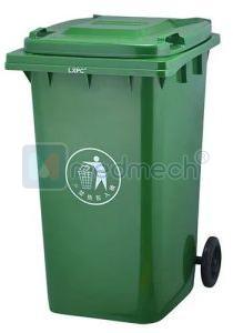 10 Litre Green Plastic Dustbin, For Outdoor Trash, Shape : Rectagular