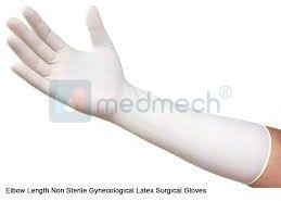 Disposable Long Cuff Latex Surgical Gloves, Gender : Unisex