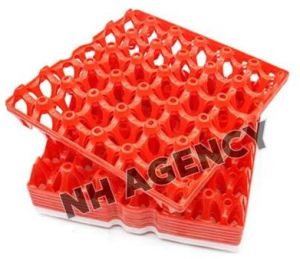 Red  Plastic Egg Tray