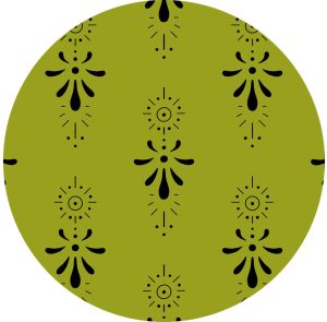 Beautiful Green Floral Print Fabric