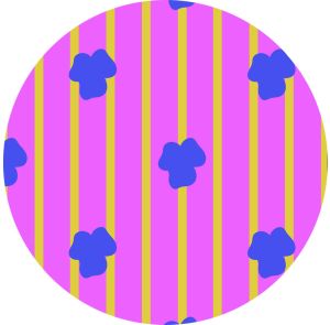 Decorative Striped Art Vibrant Pattern Fabric