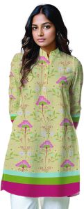 Ladies Collar Neck Stylish Short Kurti