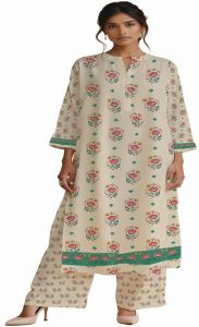 Ladies Printed Kurti Palazzo Set