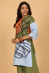 Ladies Stylish Leaf Printed Co-Ord Set