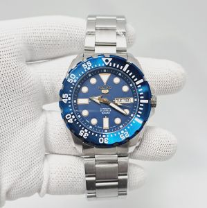 Seiko 5 Sports Steel Blue Bazel Blue Dial Swiss Automatic Watch