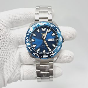 Seiko Sports 5 24 Jewels 100M Steel Blue Dial Swiss Automatic Watch