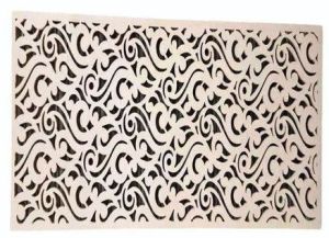 10 Mm White Corian Mandir Background MDF Jali