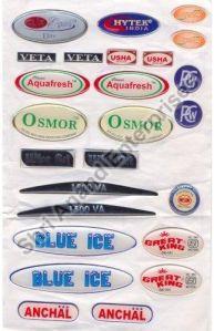 Epoxy 3D Dome Stickers, For Advertising, Feature : Anti-Counterfeit, Dynamic Color, Holographic, Scratch Resistant