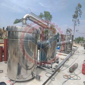 Semi Automatic Nagarmotha roots Husk Distillation Plant