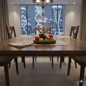 Round Wooden Buckle Tray