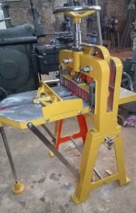 Coated Mild Steel Paper Cutting Machine, Color : Yellow for Industrial