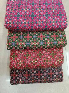 Multicolor Traditional Cotton Printed Fabric, Width : 45-60 Inches