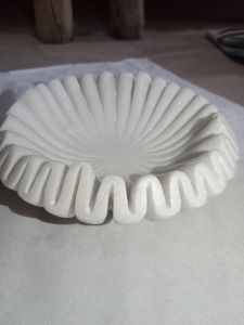 Polished Marble Bowls, Color : White, Stone Form : Solid