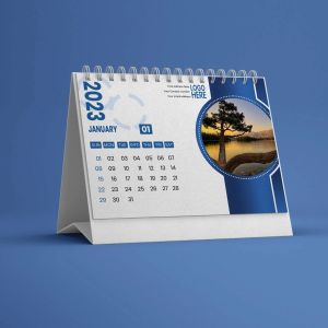 Landscape MDF Stand Table Calendar Printing Services