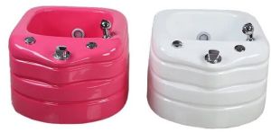 Plastic Pedicure Jacuzzi Tub, Color : Pink Grey for Parlour Salon