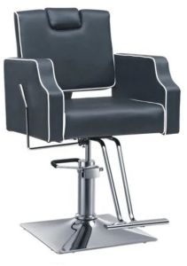 Salon Hair Cutting Chairs, Color : Black