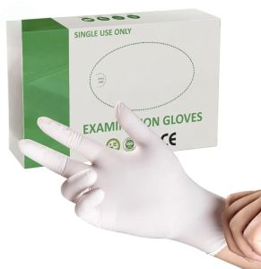 Plain Latex Examination Gloves, Size : Standard for Clinics