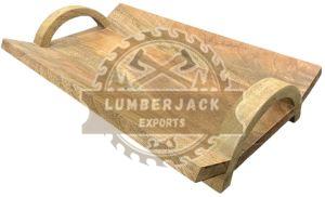 Mango Wood Kitchen Tray Serving Tray, Weight : 2.5 Lbs