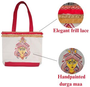 Handpainted Tote Bag  (Maa Durga)
