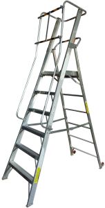 Aluminium Platform Ladder, Color : Silver