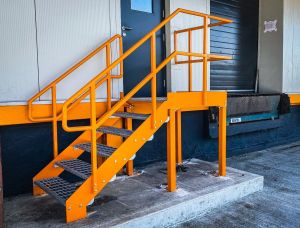 Mild Steel Platform Handrail, Color : Yellow