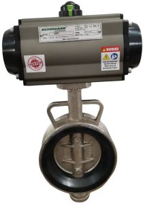 Low Weight Aluminium Centric Pneumatic Butterfly Valve