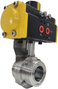 Single Piece Pneumatic Ball Valve