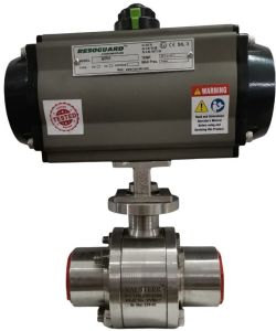 Trunnion Mounted Pneumatic Ball Valve (Internal Or External)