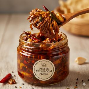 Turmeric Powder Oyster Mushroom Pickle, Certification : FSSAI
