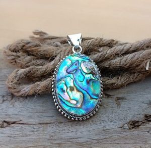 Oval Abalone Shell Pendant