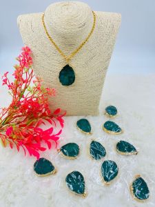 Sugar Druzy Stone Pendant