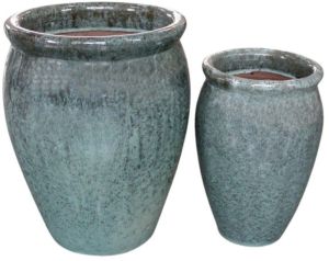 Glazed Decorative Ceramic Pots, Color : Assorted Multisize