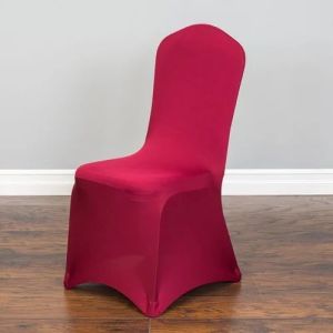 Solid Polyester Wedding Chair Cover Universal
