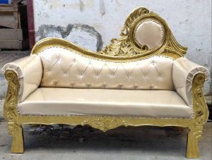 Golden Fiber Wedding Sofa