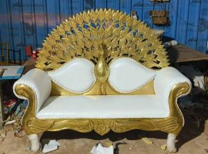 Peacock Fiber Wedding Sofa Modern