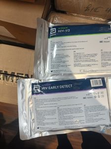 HIV Test Kit, Color : Blue, Packaging Type : Box