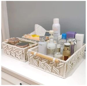 Luxurious Handmade Macrame Storage Basket