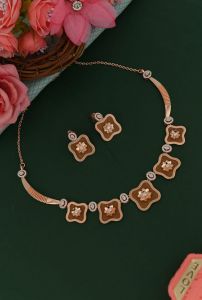 Sliver Necklace Set, Color : Multicolor