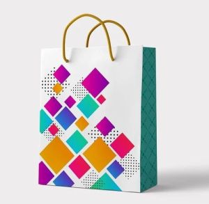 Multi-Color Printed Paper Bag Medium for Events, Retail