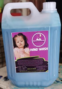 Can Herbal Hand Wash, Color : Blue