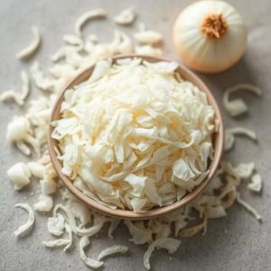 Dehydrated White Onion Flakes for Cooking, Packaging Type : PP Bag