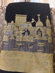 Ladies Banarasi Ganga Ghat Silk Saree