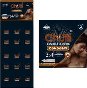 Chulli 2 Pcs Dotted Calendar Chocolate Condom