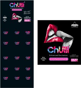 Chulli 2 Pcs Calendar Plain Condoms
