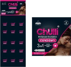 Chulli 2 Pcs Dotted Calendar Strawberry Condom
