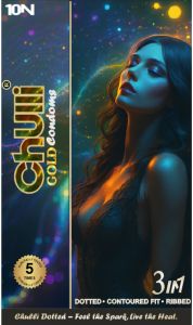 Chulli Gold 10 Pcs Dotted Plain Condoms