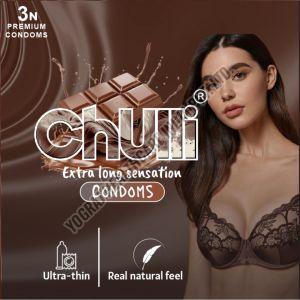Chulli 3pcs Chocolate Ultra Thin Condoms, Packaging Type : Box