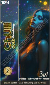 Chulli Gold 10 Pcs Dotted Plain Condoms