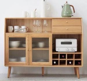 Modular Solid Wood Bar Cabinet