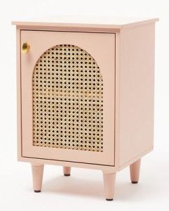 Rectangular Wooden Side Tables with Cane Work